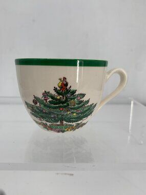 Spode Christmas Tree Mug With Green Trim Made In England S3324-W